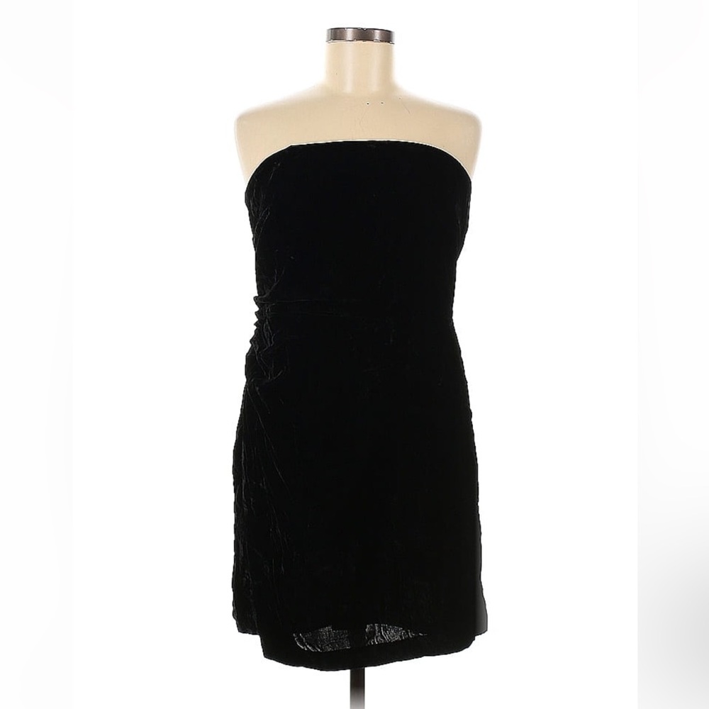 House of Harlow 1960 Strapless Velvet Mini Dress